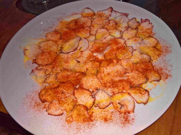 PULPO (Octopus) CARPACCIO a la Gallega