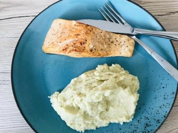 Blumenkohlpüree Low Carb mit (oder ohne) Wasabi