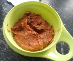 Paprika-Auberginen-Creme (Low Carb)