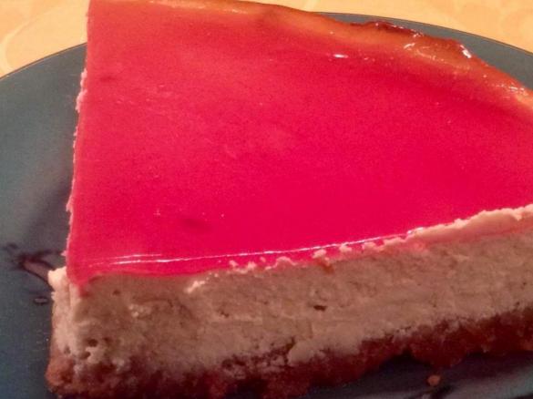 Spekulatius-Cheesecake mit Cranberrygelee