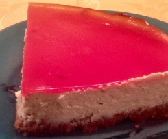 Spekulatius-Cheesecake mit Cranberrygelee