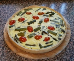 Spargel-Tomaten-Quiche