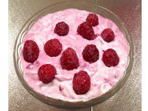 Himbeer-Quark-Dessert