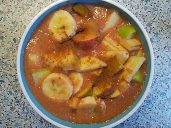  Hirse - Pflaumen - Frühstück / Hirsebrei, vegan, high carb low fat, vollwertig