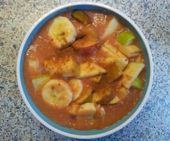  Hirse - Pflaumen - Frühstück / Hirsebrei, vegan, high carb low fat, vollwertig