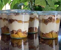 Pfirsich-Cappuccino-Trifle