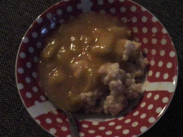 Vanille Milchreis mit Rhabarberkompott vegan