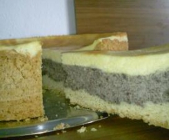 Mohnkuchen mit Pudding aus der Oberpfalz