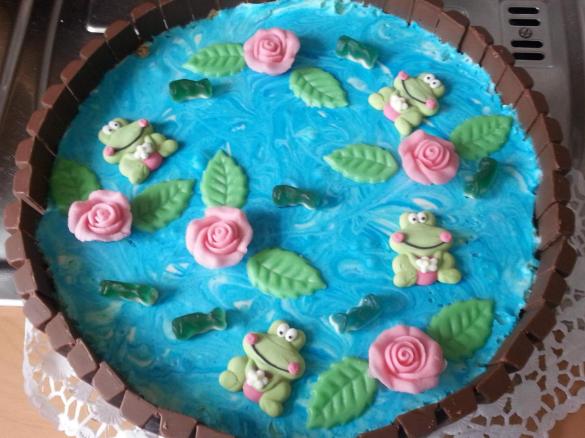 Käse-Sahne Torte Kommunion (Fischteich)