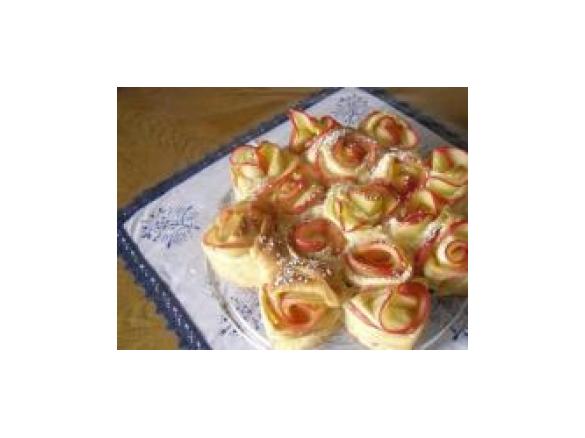 Apfelrosen-Kuchen 