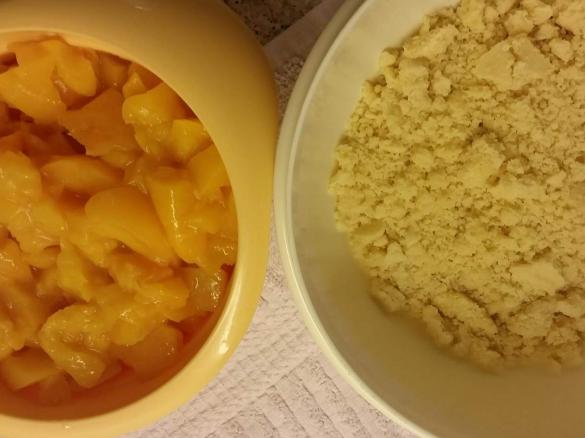 Pfirsich Käse Streuselkuchen