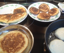 Variation von samtige Apfelpfannkuchen