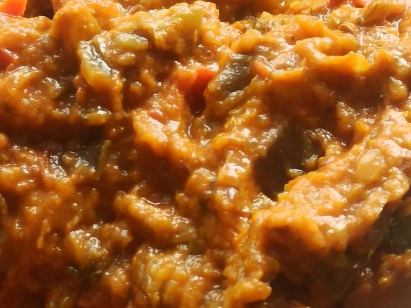 Auberginen Curry Dip