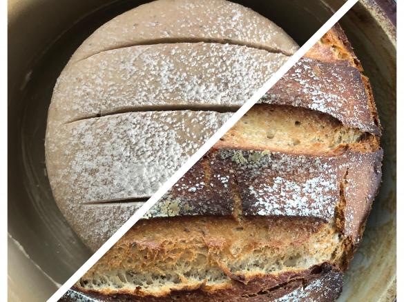 Dinkeljoghurtbrot im Römertopf