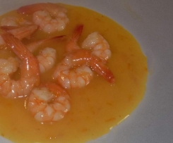Garnelen mit Orangensauce 