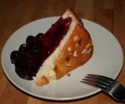 Vanillekuchen mit heissen Kirschen