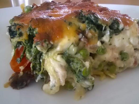 Lasagne / Spinat / Lachs / Feige