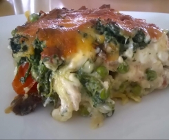 Lasagne / Spinat / Lachs / Feige