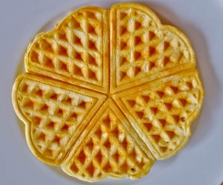 Herzwaffeln (Haferflocken, Apfel, Stevia)