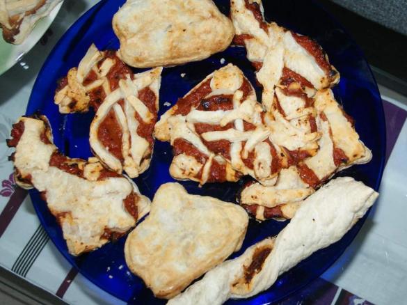 Herzhafte Blätterteig Hasen vegetarisch