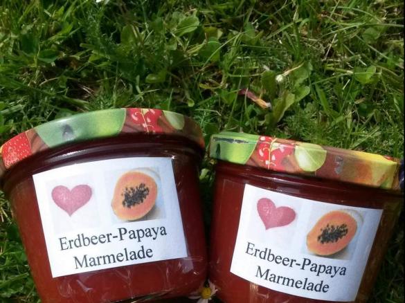Erdbeer-Papayamarmelade nach Jochen