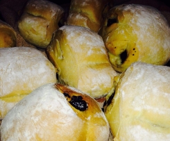 Ciabattabrötchen mit Oliven 