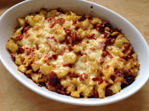 sehr einfacher Kartoffel - Rote Beete - Auflauf 