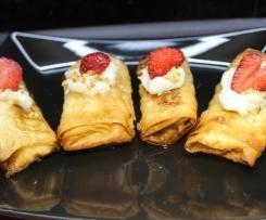 Orientalische Blätterteigröllchen "Snoud el Sit"