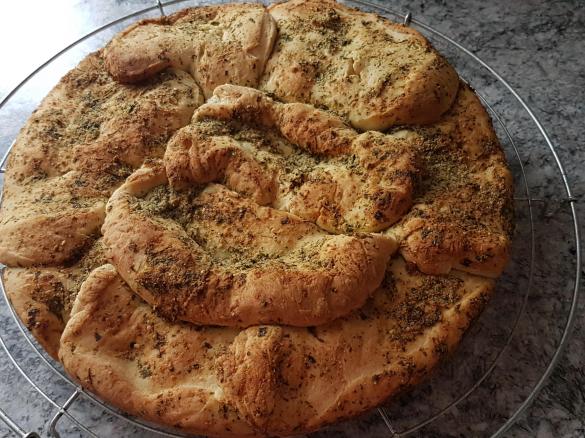 Knoblauchbrot mit Olivenöl