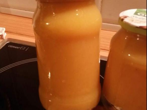 Kaki-Apfel-Ingwer-Marmelade