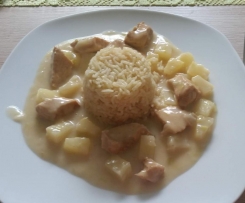 Kokos-Ananas-Hähnchen 