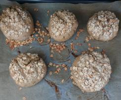 Variation fluffige Haferbrötchen