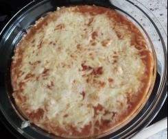 Gnocchiauflauf mit Tomaten und Schinken