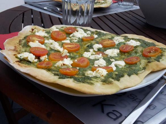 Flammkuchen mediterran vegetarisch 