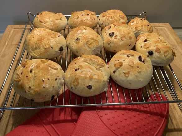 Cranberry-Brötchen super fluffig