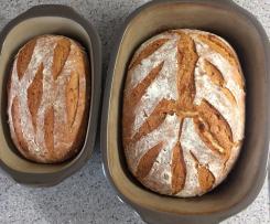 Dinkel-Roggenkruste mit Sonnenblumenkernen