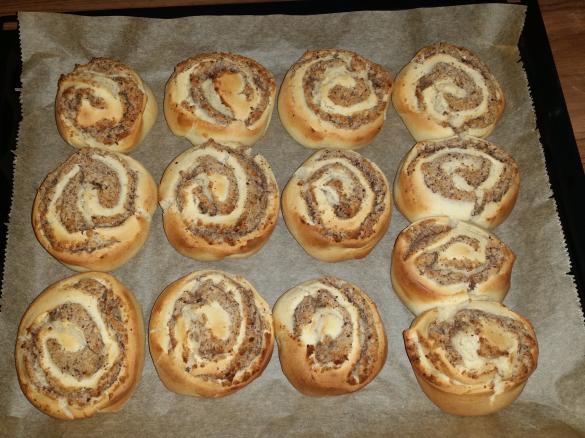 Hefe-Nuss-Schnecken