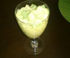 Käse Kiwi Salat.... mal was anderes