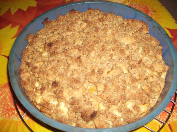 Apfeltorte mit Zwiebackhaube