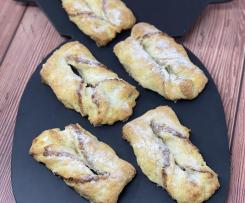 Mandelschleifen mit Quark-Butter-Teig