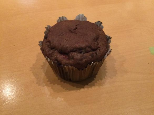 Kirsch-Bananen-Schoko Muffins mit Schokostückchen (vegan)