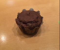 Kirsch-Bananen-Schoko Muffins mit Schokostückchen (vegan)