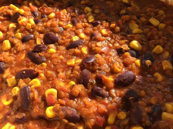 Chili mit roten Linsen
