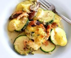 Kartoffel Zucchini Gratin