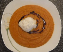Kürbis-Orangen-Suppe