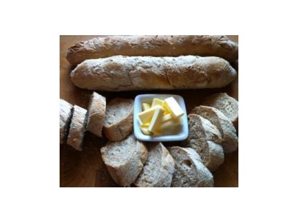 Baguette, traditionell mit Dinkel