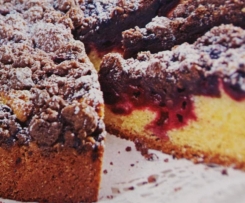 Kirschkuchen mit Schokostreuseln