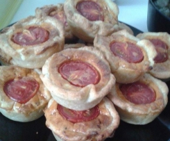 Lila Laune Quiche-Muffins, mediteran