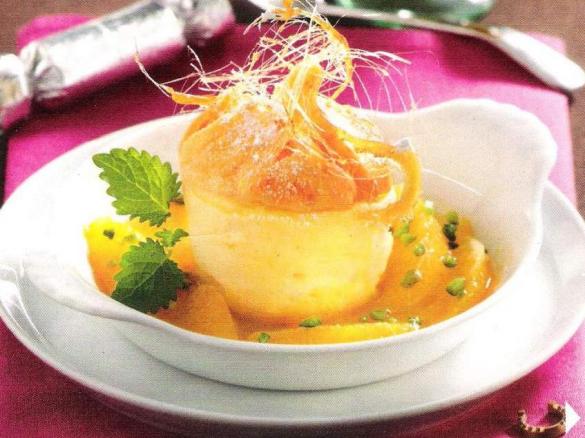 Quarkknödel mit Orangenkompott