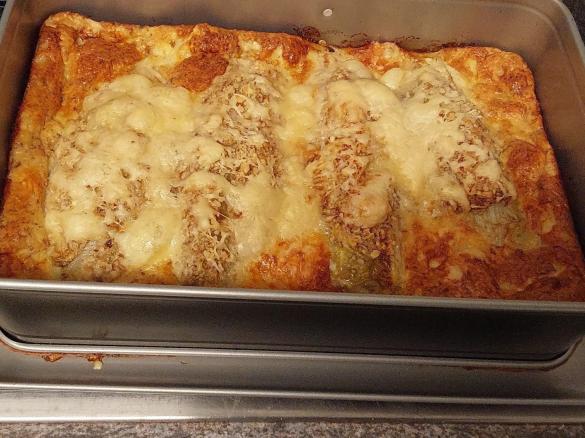 Chicoree - Käse - Gratin  mit Walnüssen